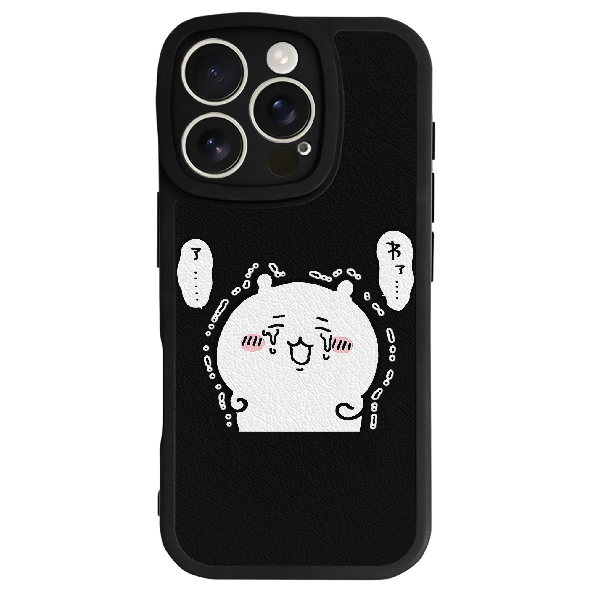 （画像用） ちいかわ ちいかわ Chii-kawa chiikawa 【iPhone 16シリーズ対応】シリコンスマホケース（レザー調） 材質：シリコン